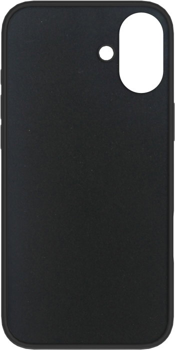 eSTUFF Coque iPhone 16 Plus INFINITE RIGA en silicone recyclé à 93% - Noir - Protection contre les chutes jusqu'à 1,2 m