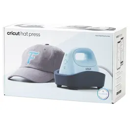 Cricut Presse à chaud incurvée pour chapeaux et formes courbes, chauffage céramique 3 niveaux jusqu'à 205 °C, compatible application Cricut Heat - Bleu