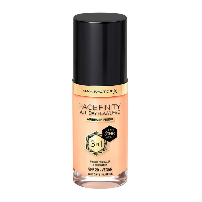Max Factor FACEFINITY ALL DAY FLAWLESS Fond de Teint 3 en 1 #W33-cristal Beige 30 ml