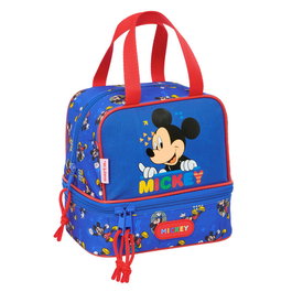 SAFTA Boîte-repas isotherme à glissière Today avec motif Mickey Disney, compartiments multiples, 20 x 15 x 20 cm