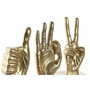 DKD Home Decor Figurine Décorative Mains Loft Blanc Doré