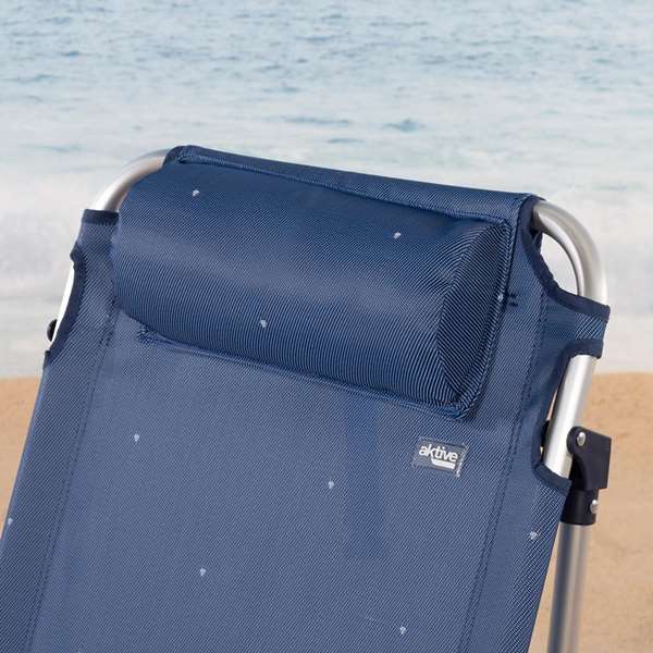 Color Baby Silla Playa - Chaise pliante plage en aluminium, 4 positions, 51 x 45 x 76 cm, avec coussin, poche et poignée Color Baby Silla Playa - Chaise pliante plage en aluminium, 4 positions, 51 x 45 x 76 cm, avec coussin, poche et poignée