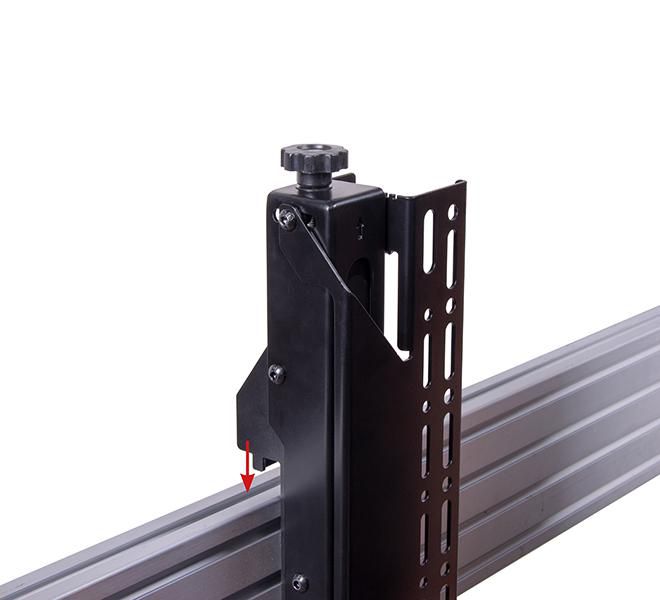 B-Tech Bras d'interface VESA 400 pour écrans plats avec micro-ajustement sans outil pour montage vidéowall - Compatible BT8390 (Paire)