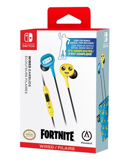 PowerA Casque audio intra-auriculaire avec micro câblé pour Nintendo Switch (modèle NSHS0228-01), licence officielle, pour jeu et chat