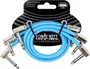 ERNIEBALL CABLE EB FLEX PATCH 12'' BLEU - PACK 3