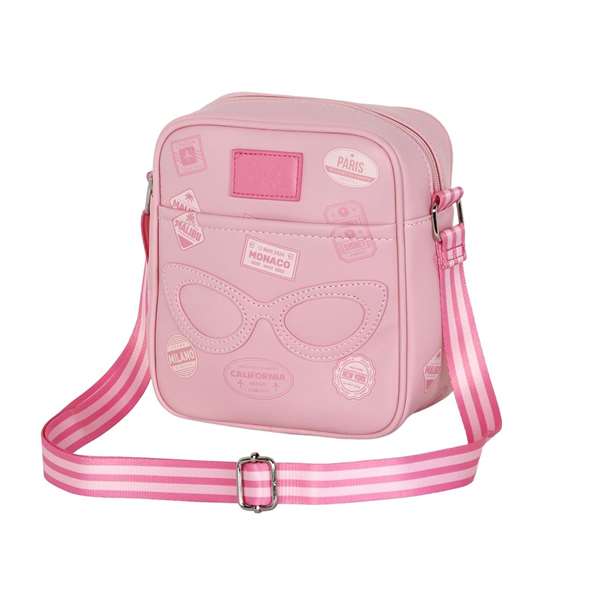 BARBIE Bandolera Sling Fashion Travel - Sac à bandoulière pour enfant 16x17x7 cm - PVC et polyester - Rose BARBIE Bandolera Sling Fashion Travel - Sac à bandoulière pour enfant 16x17x7 cm - PVC et polyester - Rose