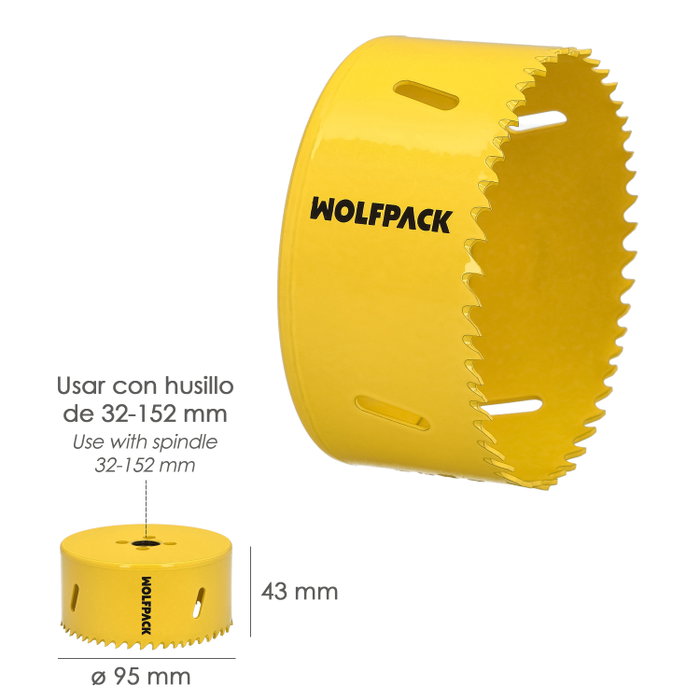 WOLFPACK LINEA PROFESIONAL Corona De Sierra Bimetal Target Ø 92 mm