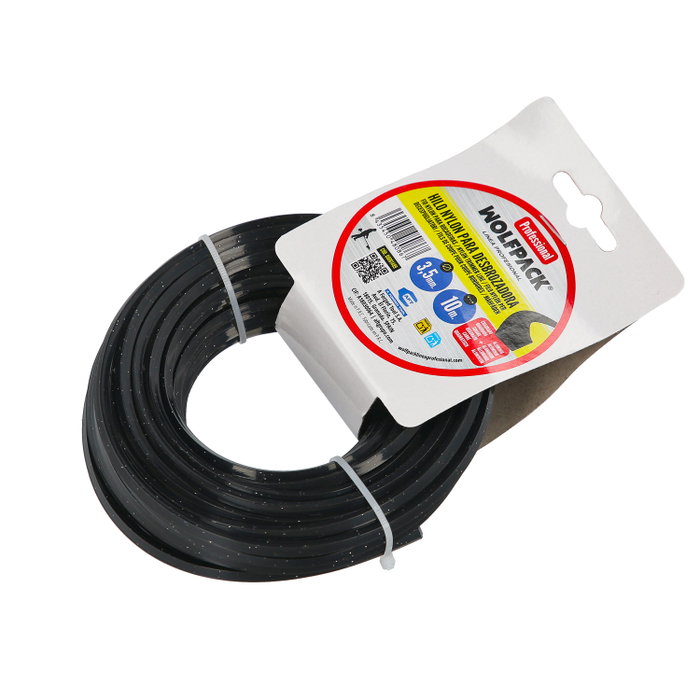 WOLFPACK LINEA PROFESIONAL Fil Nylon/Aluminium Carré Professionnel 3,5mm (Rouleau 10m) WOLFPACK LINEA PROFESIONAL Fil Nylon/Aluminium Carré Professionnel 3,5mm (Rouleau 10m)