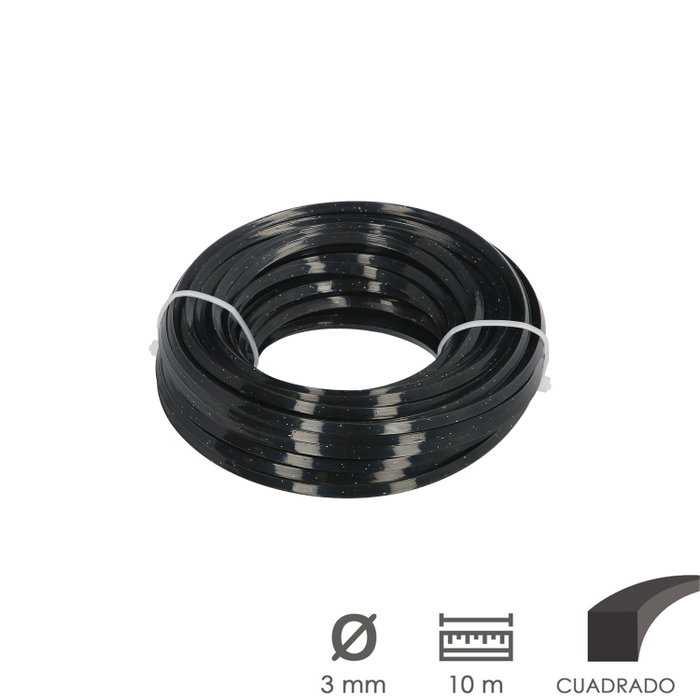 WOLFPACK LINEA PROFESIONAL Fil Nylon/Aluminium Carré Professionnel 3,5mm (Rouleau 10m) WOLFPACK LINEA PROFESIONAL Fil Nylon/Aluminium Carré Professionnel 3,5mm (Rouleau 10m)