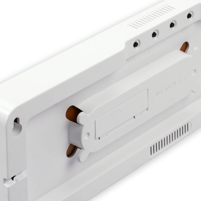 Horloge Murale avec Thermomètre Hama 00222224 Blanc Noir Plastique