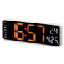 Horloge Murale avec Thermomètre Hama 00222224 Blanc Noir Plastique
