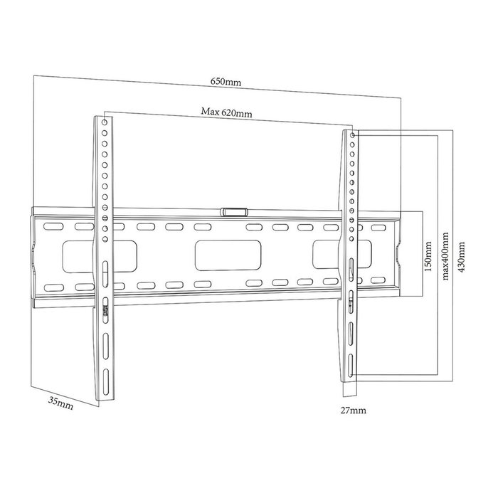 MacLean MC-419 Support de TV 32-100 pouces 80 kg MacLean MC-419 Support de TV 32-100 pouces 80 kg