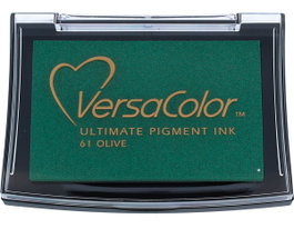 Tsukineko Versacolor Tampon encreur couleur olive 95x65mm