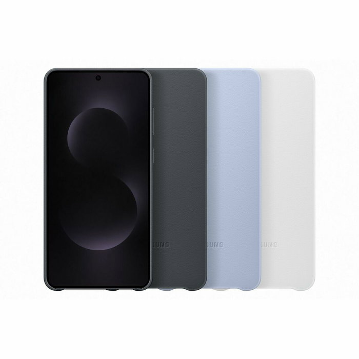 Kindsuit Étui en Cuir Authentique pour Samsung S25 Edge - Bleu