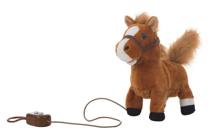 Creaciones Llopis - Cheval musical animé 22 cm avec son, marche et mouvement de queue, pour enfants 36 mois+