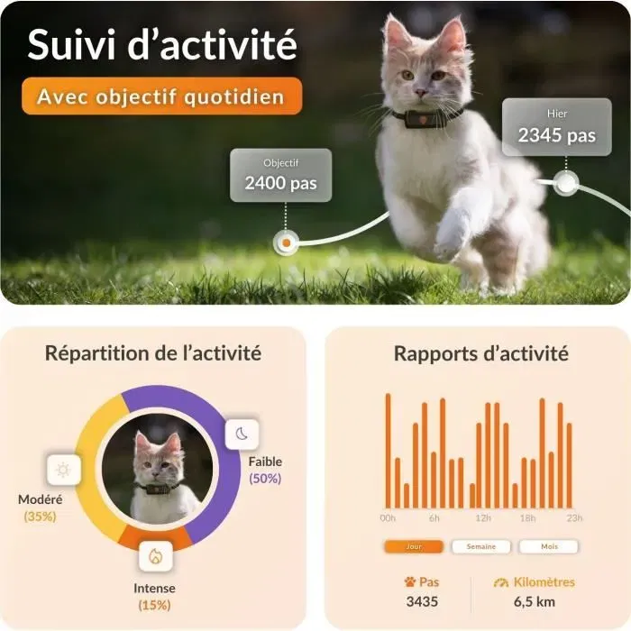 Weenect XS Traceur GPS pour Chat - Black Edition 2023 - Suivi en temps réel, pour extérieur, sans limite de distance, le plus petit du marché Weenect XS Traceur GPS pour Chat - Black Edition 2023 - Suivi en temps réel, pour extérieur, sans limite de distance, le plus petit du marché