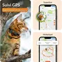 Weenect XS Traceur GPS pour Chat - Black Edition 2023 - Suivi en temps réel, pour extérieur, sans limite de distance, le plus petit du marché