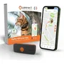 Weenect XS Traceur GPS pour Chat - Black Edition 2023 - Suivi en temps réel, pour extérieur, sans limite de distance, le plus petit du marché