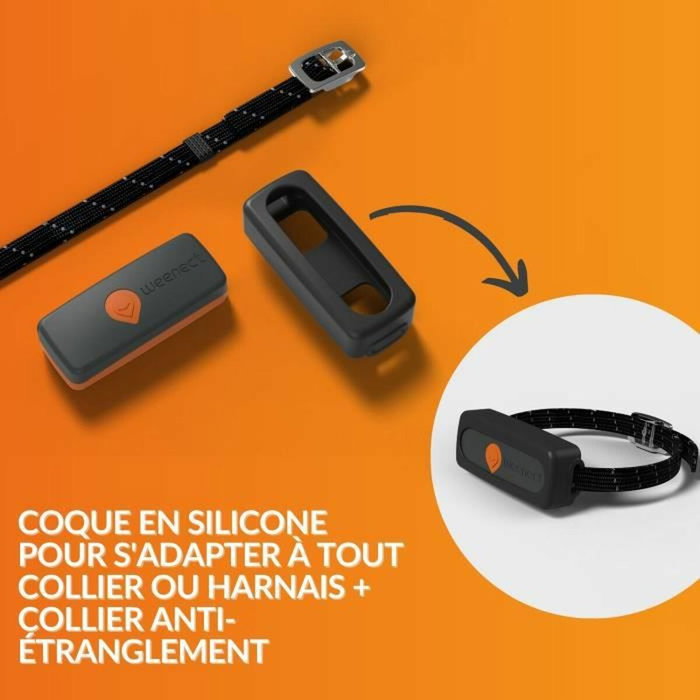 Weenect Traceur GPS pour Chat XS Black Edition 2023 Noir / Orange Weenect Traceur GPS pour Chat XS Black Edition 2023 Noir / Orange