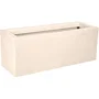 Eda - Volcania Up - Jardinière balconnière 25 L, décor pierre, beige calcaire, 59 x 19,5 x 22,8 cm, intérieur/extérieur