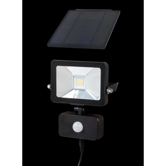 Galix Projecteur Solaire G4560 - Détecteur de Mouvement 4 m, 800 Lumens, Autonomie 120 Détections, Livré avec Vis de Fixation
