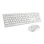 Dell Pro KM5221W Kit clavier et souris sans fil QWERTY espagnol blanc, 2,4 GHz, récepteur USB, sécurité AES-128 4000 ppp