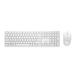 Dell Pro KM5221W Kit clavier et souris sans fil blanc QWERTY Espagnol