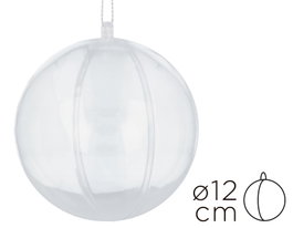 Innspiro Pack de 6 boules en plastique transparent de 12 cm