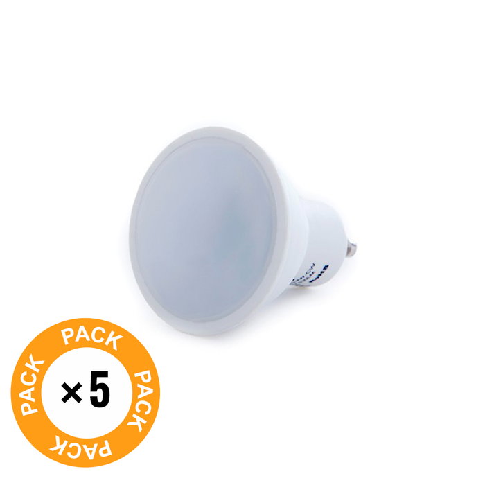 Pack de 5 Ampoules LED GU10 6W 700Lm 4200K Blanco Natural