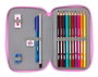 Safta Plumier double poche 28 pièces My Little Pony "Magic" avec motifs, dimensions 12.5x19.5x4 cm