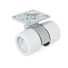 RUEDAS Rueda Giratoria Ferrari A/Dob Ø38 BL-GR Plastique