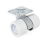 RUEDAS Rueda Giratoria Ferrari A/Dob Ø38 BL-GR Plastique