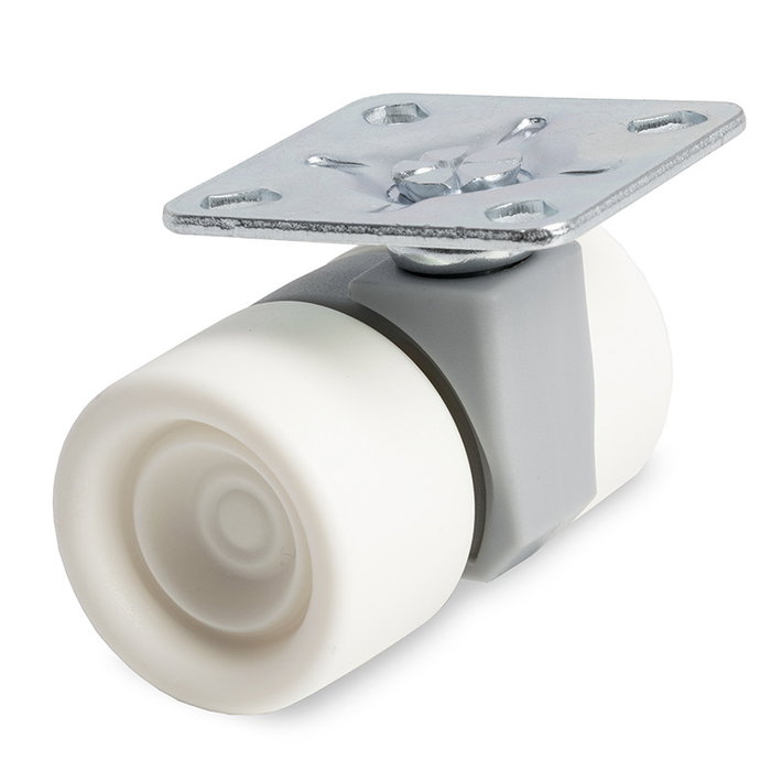 RUEDAS Ferrari A/Dob - Roulette pivotante en plastique de 38 mm, bleu et gris