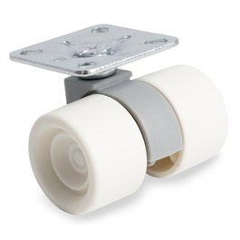 RUEDAS Rueda Giratoria Ferrari A/Dob Ø38 BL-GR Plastique