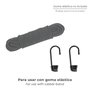 WOLFPACK LINEA PROFESIONAL Lot de 2 crochets pour cordon élastique en acier