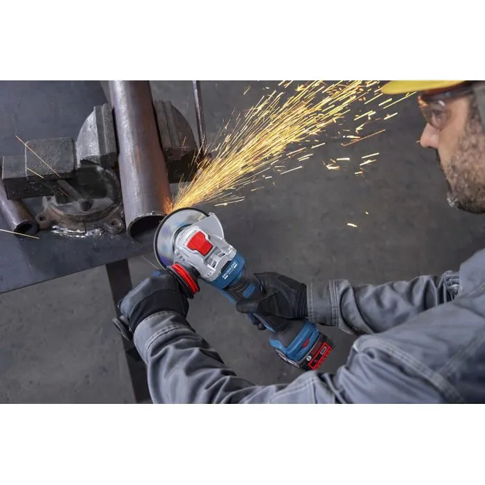 Bosch Professional Meuleuse d'angle sans fil GWX 18V-11 PS, 18V, 125 mm avec X-LOCK pour coupe et meulage métal