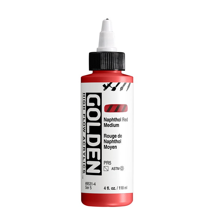 Golden High Flow Rouge Naphtol Moyen 118 ml Golden High Flow Rouge Naphtol Moyen 118 ml