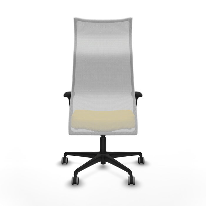 Piqueras y Crespo Chaise de Bureau Albacete Jaune et Blanc