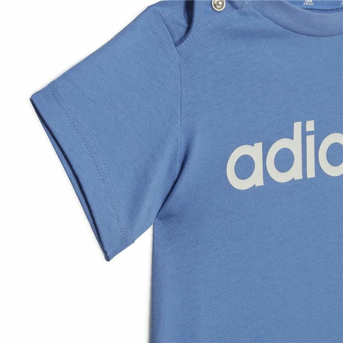 Ensemble de Sport pour Bébé Adidas 3 Stripes Bleu Ensemble de Sport pour Bébé Adidas 3 Stripes Bleu