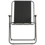 Outfit Chaise Pliante Noire avec Accoudoirs