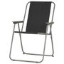 Outfit Chaise Pliante Noire avec Accoudoirs