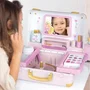 Smoby Valise beauté Disney Princesse avec 13 accessoires (coiffure, onglerie, maquillage) et miroir - Fabrication française