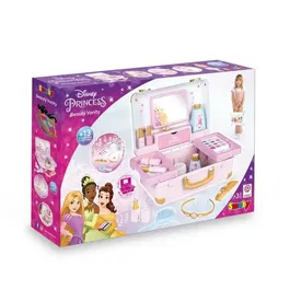 Smoby Valise beauté Disney Princesse avec 13 accessoires (coiffure, onglerie, maquillage) et miroir - Fabrication française