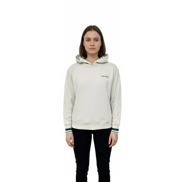Sweat à capuche femme Calvin Klein Vert Beige