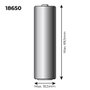 Edm Batterie Lithium rechargeable 3,7V 2200mAh 18650 avec protection - Réf. 36100/36105/36115/70390
