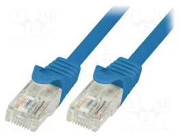 LOGILINK Câble de raccordement Cat 6 U/UTP bleu 5m