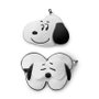 PUCKATOR Coussin de voyage et masque de nuit Snoopy Relaxeazzz - 95% Polyester, 5% Spandex