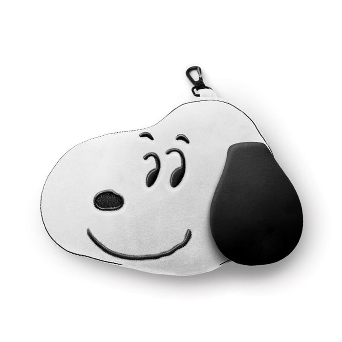 PUCKATOR Coussin de voyage et masque de nuit Snoopy Relaxeazzz - 95% Polyester, 5% Spandex
