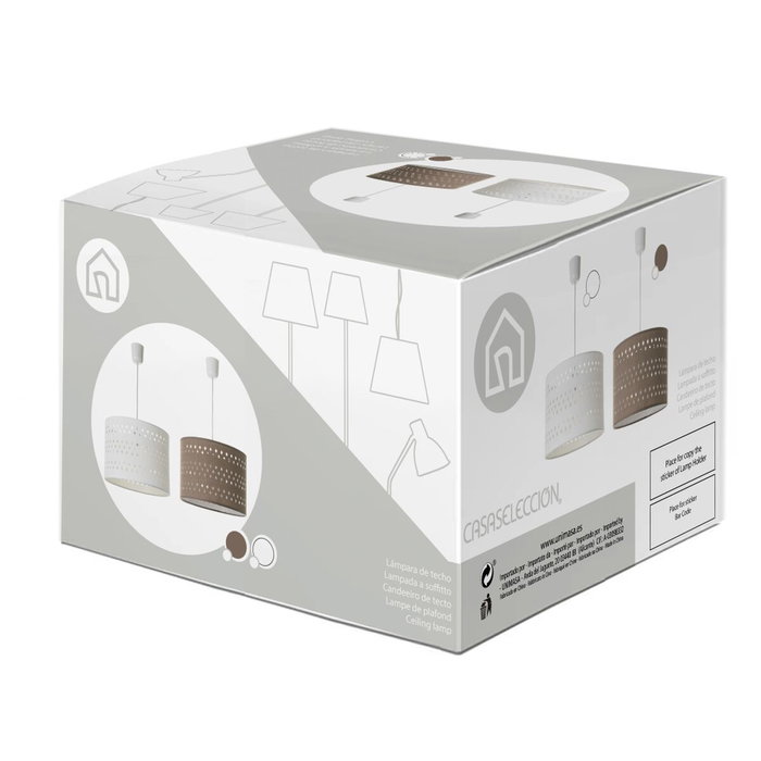 BigBuy Home Suspension Beige 60 W BigBuy Home Suspension Beige 60 W