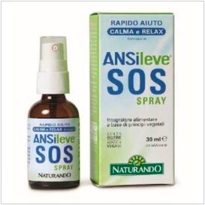 Naturando Ansileve Sos Spray 30ml - Spray Sublingual Vegan à base de Plantes Stress & Relaxation Naturando Ansileve Sos Spray 30ml - Spray Sublingual Vegan à base de Plantes Stress & Relaxation